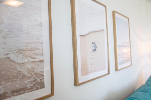 two framed pictures hanging on a wall at Ag Eden Resort in Gandía