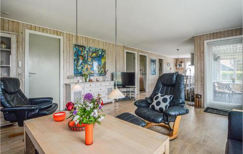 Χώρος καθιστικού στο Holiday Home Humlevænget
