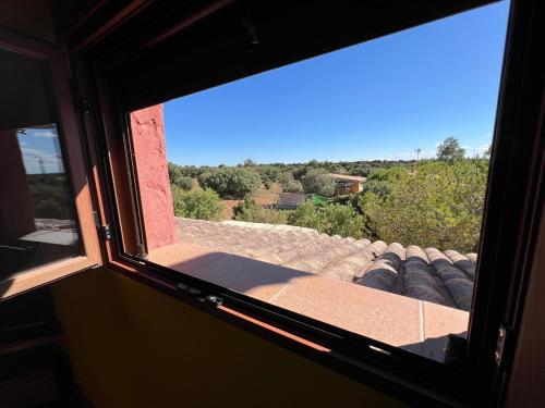 a view from a window of a roof at Villa Tranquila Lagunas de Ruidera in Ossa de Montiel