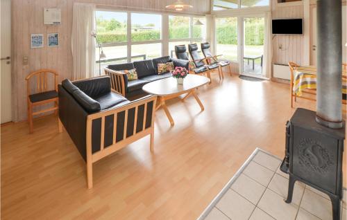 Χώρος καθιστικού στο Holiday Home Lærkemose Dnmkt