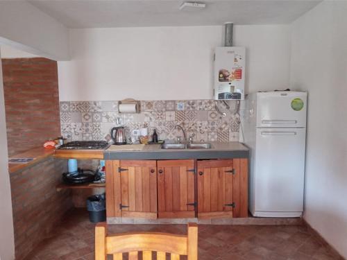 Dapur atau dapur kecil di Nuestro Chalet