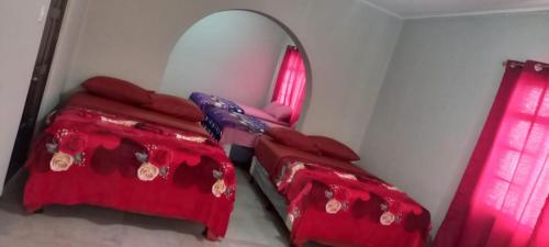 Katil atau katil-katil dalam bilik di Hotel Galilea El Centro