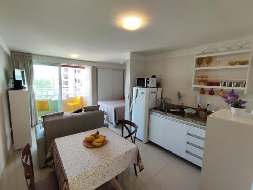 Køkken eller tekøkken på VISTA para o MAR e o PÔR DO SOL - MAR BELLO PLAZA