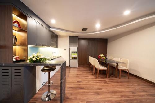 Η κουζίνα ή μικρή κουζίνα στο Muong Thanh Grand Hanoi Hotel