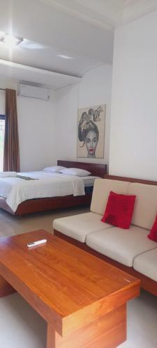 Χώρος καθιστικού στο Inang Amang Homestay