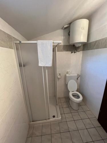 Koupelna v ubytování Apartments Klabjan