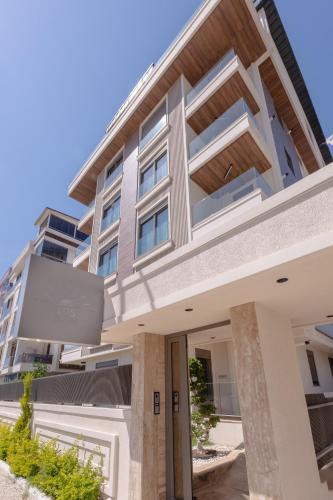 an exterior view of a building at Los Suites in Antalya