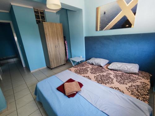 Postel nebo postele na pokoji v ubytování Seaside house