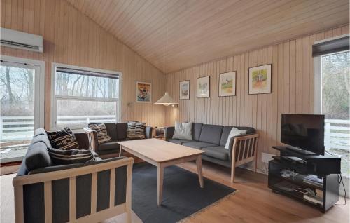TV a/nebo společenská místnost v ubytování Holiday Home Harresbæk Sydals V