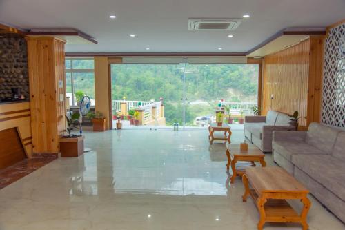 Posezení v ubytování Hotel Gyan Gauri Palace