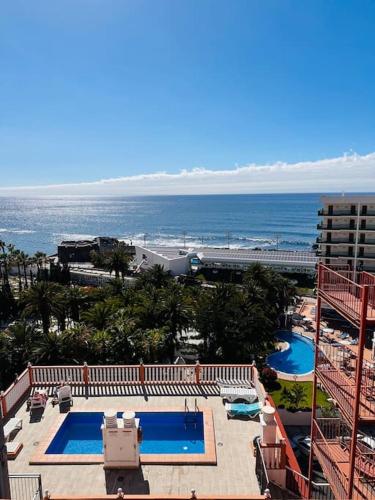 Coqueto estudio con vista al mar