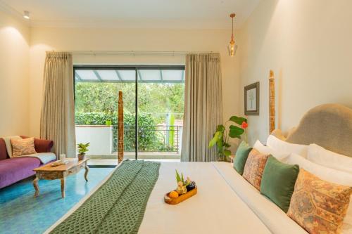 Zona de estar de ELIVAAS 4 BHK with Pvt Pool & Jacuzzi bathtub - Laguna Pulse
