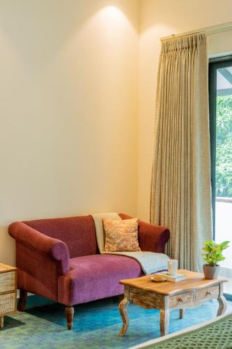 Zona de estar de ELIVAAS 4 BHK with Pvt Pool & Jacuzzi bathtub - Laguna Pulse
