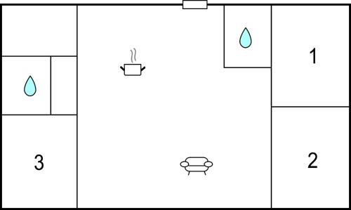 a diagram of the reaction of two different liquids at Three-Bedroom Holiday Home In Kopingsvik in Köpingsvik