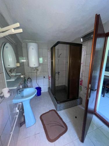 Koupelna v ubytování Apartman Jošanička Banja