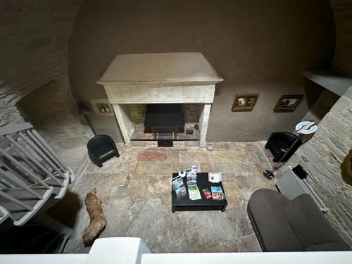 Χώρος καθιστικού στο Les Hauts de Sauliès - Chambre et Table d'Hôtes de charme