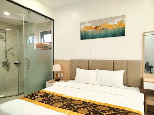 Katil atau katil-katil dalam bilik di D&H Hotel and Apartment