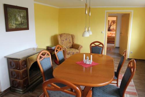 Ruang duduk di Ferienhaus Frank