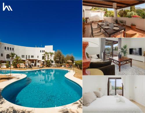 Cozy apartment, with mountain views and large private terrace, on the Golden Mile, Marbella