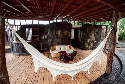 Χώρος καθιστικού στο Hotel Villa Escalesia Galapagos