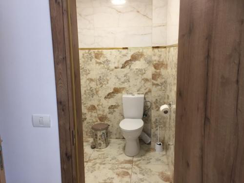 a bathroom with a toilet in a room at Casa Moonlight 2 Mai in 2 Mai