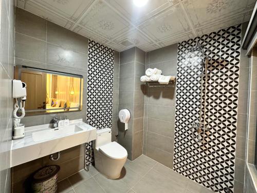 Koupelna v ubytování Hotel Phi Hùng