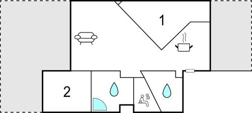 a block diagram of a house at Priwallpromenade 3, Whg 11 in Priwall