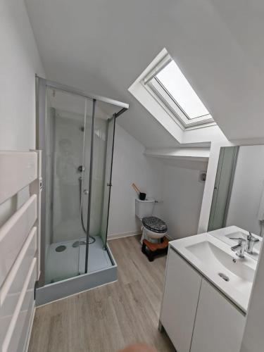 Bilik mandi di Gîte SPA Insolite