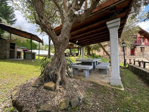 Zahrada ubytování Vivienda turistica jardín con encanto y piscina