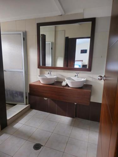 Koupelna v ubytování Hotel Tungurahua