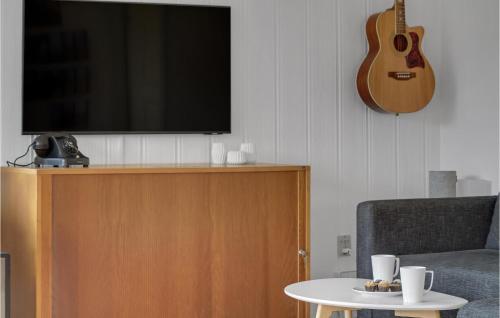 Cozy Home In Nykøbing M With Wifiにあるテレビまたはエンターテインメントセンター
