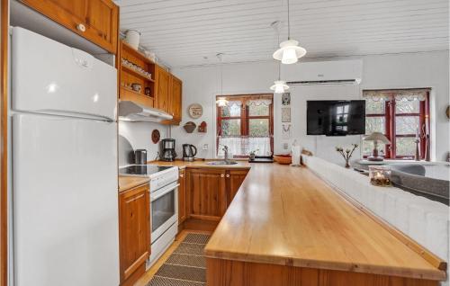 Dapur atau dapur kecil di Holiday Home Tjørnevænget Broager Iii
