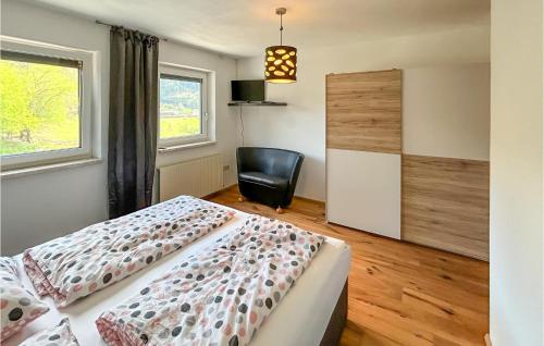 Una cama o camas en una habitación de Ferienwohnung - Roppen