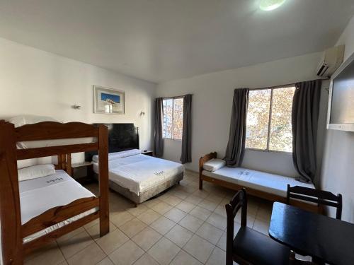 Postel nebo postele na pokoji v ubytování Hotel Lua