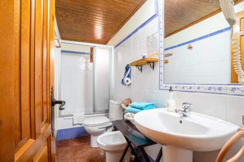 Koupelna v ubytování Casa Enduella