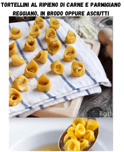 a collage of two pictures of pretzels on a towel at B&B La Fontana in Spilamberto