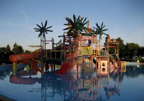 a water park with a playground in the water at Aparthouse SUPREME with Terme Catez Swimming Pools Tickets in Čatež ob Savi