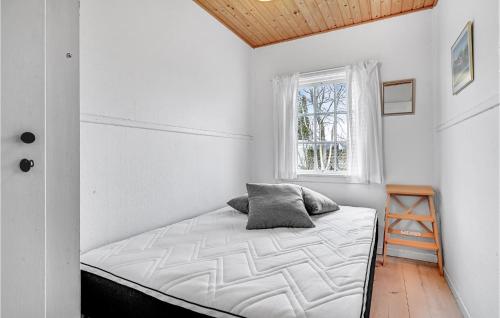 a bed in a room with a window at Pet Friendly Home In Risskov With Wifi in Risskov