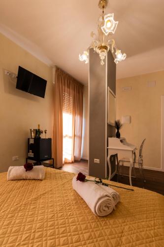 Ένα ή περισσότερα κρεβάτια σε δωμάτιο στο Amy Rooms