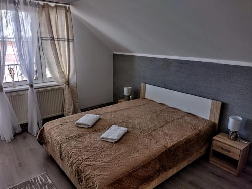 Postel nebo postele na pokoji v ubytování Apartmán Sofia Centrum