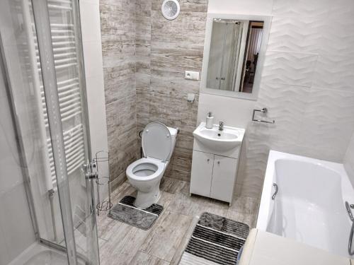 Koupelna v ubytování Apartmán Sofia Centrum