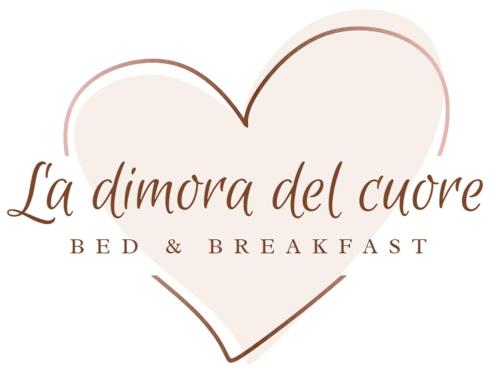 a heart with the words la mimosa del owe bed and breakfast at La Dimora del Cuore in Mesagne