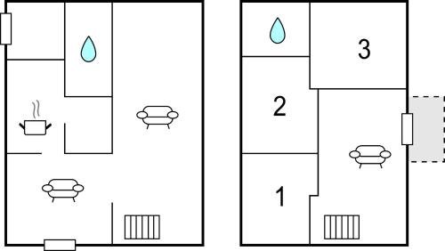 two versions of the periodic table of elements with the same diagram at Three-Bedroom Holiday Home In Kolding in Kolding