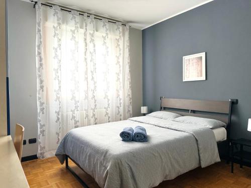 Postel nebo postele na pokoji v ubytování [BERGAMO CENTRO] Elegante appartamento
