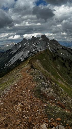 a view of a mountain from the top of a hill at House of BaRanGo in Präbichl
