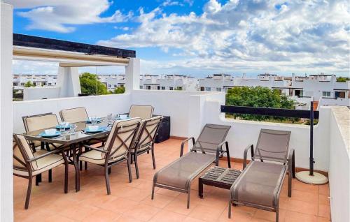 Balkón nebo terasa v ubytování Beautiful Apartment In Alhama De Murcia