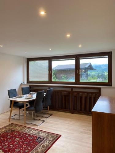 Et opholdsområde på Ferienwohnung Panorama