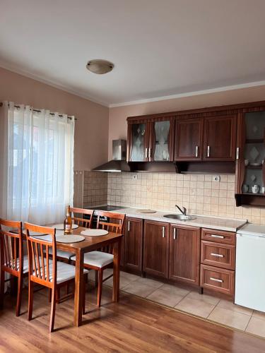 Kuchyň nebo kuchyňský kout v ubytování Sunshine Apartment