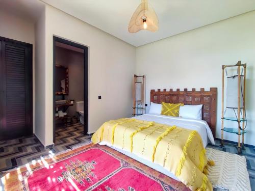Cama o camas de una habitación en Domaine Homa Marrakech