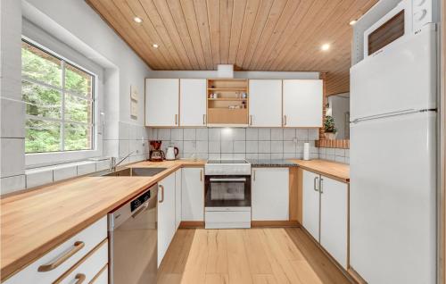Dapur atau dapur kecil di Nice Home In Ulfborg With Kitchen